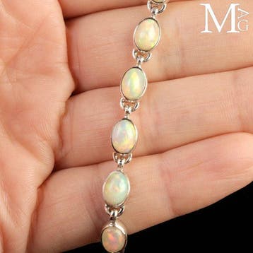 Tennisarmbanden met natuurlijke edelstenen - Armband van, Verzamelen