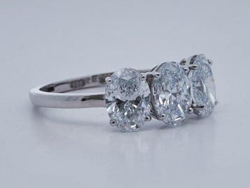 Zonder minimumprijs - Ring - 14 karaat Witgoud - 2.24ct. tw., Nieuw