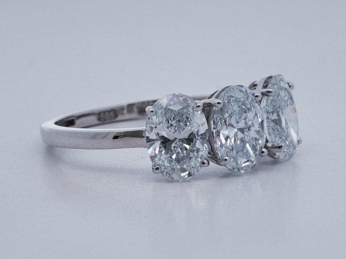 Zonder minimumprijs - Ring - 14 karaat Witgoud - 2.24ct. tw., Bijoux, Sacs & Beauté, Bagues