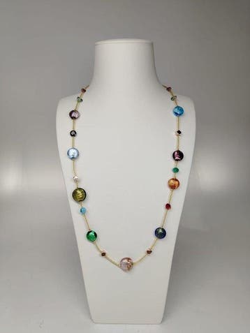 ketting - Halsketting - Goud 24 kt collier Murano