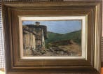 Carlo Follini (1848–1938) - Paesaggio con casolare
