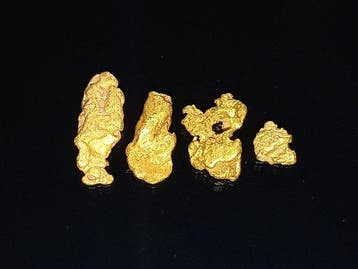 Het zeldzame goudklomp uit Lapland Goud nuggets- 0.5 g