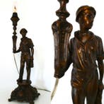 Lampe de table - Lampe de table ancienne avec un mineur. -