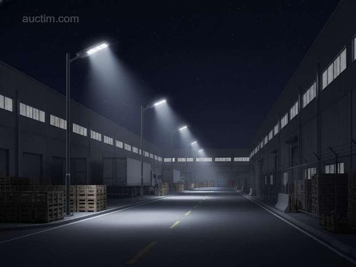 Solar 5000K 1500lm LED Straatverlichting met..., Bricolage & Construction, Éclairage de chantier, Enlèvement