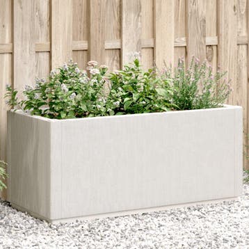 vidaXL Plantenbak 80x36x35 cm polypropeen wit, Verzenden