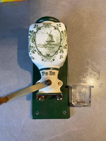 PeDe - Moulin à café - Porcelaine, Métal, Bois, Verre, Antiquités & Art