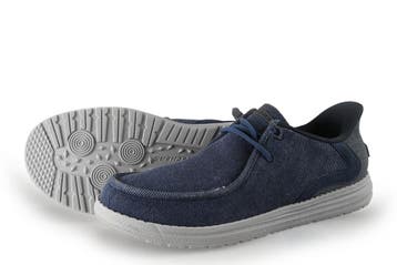 Skechers Instappers in maat 40 Blauw, Verzenden, Overige typen