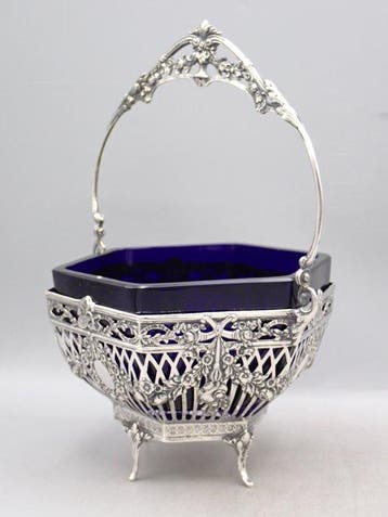 J.L. Schlingloff, Hanau - Mand - Met een blauwe glazen, Antiek en Kunst