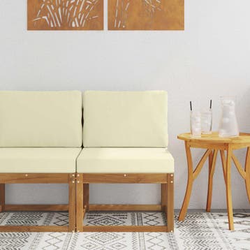 vidaXL Buiten Midden Sofa Massief Acacia Hout, Verzenden, Nieuw