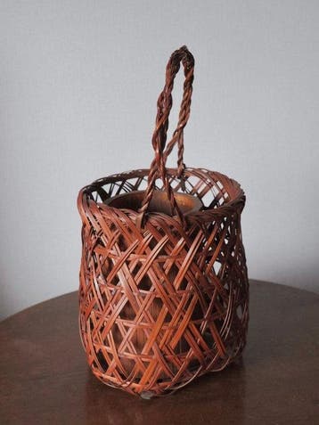 Vase - Bambou - Japon - Panier de fleurs (Sans prix de