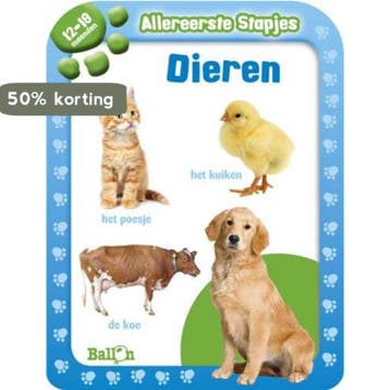 Dieren / 12-18 maanden / Allereerste stapjes 9789037482904, Verzenden, Gelezen, Allereerste stapjes