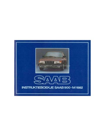 1982 SAAB 900 INSTRUCTIEBOEKJE NEDERLANDS