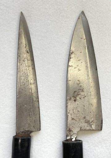 Keukenmes - Staal, Hout - Japan - Vintage Wa-Bocho-set
