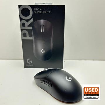 Logitech G Pro X Superlight 2 Gamingmuis draadloos Zwart, Verzenden, Gebruikt
