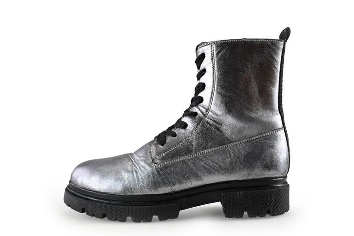 Muyters Veterboots in maat 37 Zilver, Kleding | Dames, Schoenen, Overige kleuren, Zo goed als nieuw, Overige typen, Verzenden