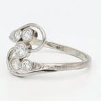 Zonder minimumprijs - Ring - 14 karaat Witgoud Diamant, Nieuw