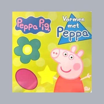 Peppa Pig Vormen met Peppa - Leerzame Kinderboek Hardcover, Boeken, Verzenden, Zo goed als nieuw