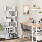 2dekans | Woltu 6-vaks Boekenkast Wit 60 x 160 x 23,5 cm –, Ophalen of Verzenden, Nieuw