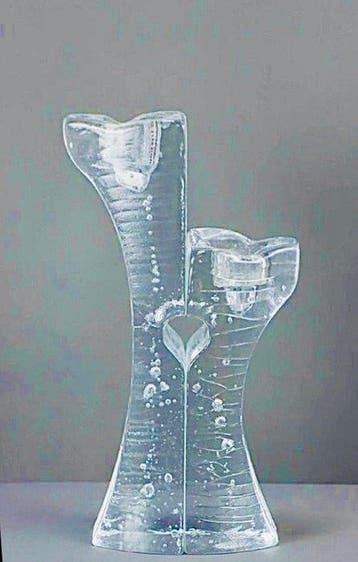 Kosta Boda - Kjell Engman - Kaarsenhouder (2) - Glas -