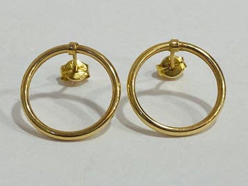 Sans prix de réserve - Boucles doreilles - 18 carats Or, Handtassen en Accessoires, Oorbellen, Nieuw