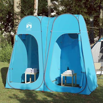 vidaXL Privacytent pop-up waterdicht blauw, Verzenden, Nieuw