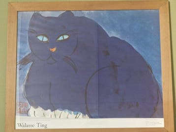 Walasse Ting - Yves Rivière Paris - Blue Cat - Années 1980
