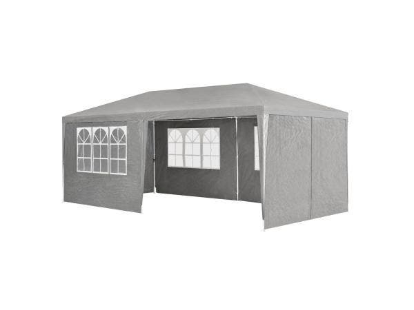 Veiling - Partytent met zijwanden - 3x6M - Donkergrijs, Jardin & Terrasse, Tonnelles