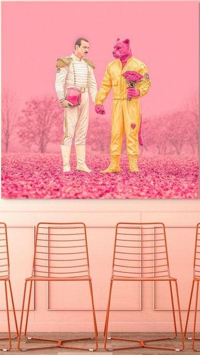 Yolanda López Calzadilla - Eternal Pink: El Idilio de los, Antiek en Kunst, Kunst | Designobjecten