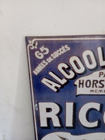 Ricqlès pepermuntalcohol - Ricqles - Emaille plaat - Metaal