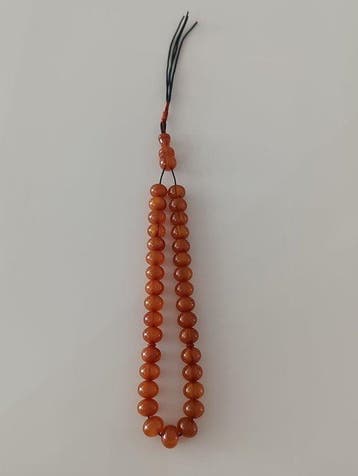 Chapelet - Ambre - 1970-1980 - Chapelet de perles de prière