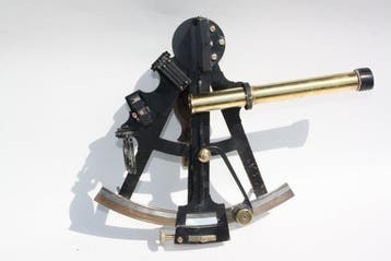 Sextant - Laiton moulé - L.J.Harri Amsterdam - Sextant de