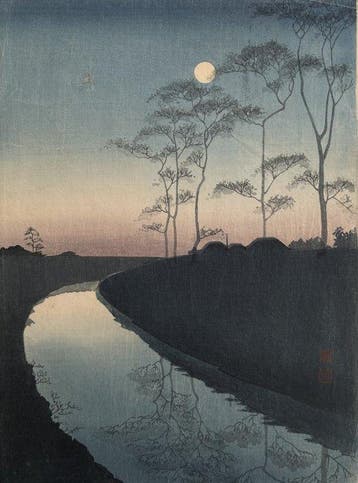 Yugure (Canal by the Moonlight) - Koho Shoda (1871-1946) -