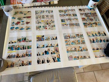 Tintin - 2 2× rollen met 16 drukplaten - Diverse edities -