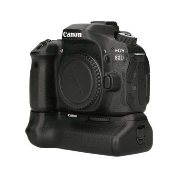 Canon EOS 80D met Canon BG-E14 Grip met garantie, Audio, Tv en Foto, Fotocamera's Digitaal, Ophalen of Verzenden, Gebruikt