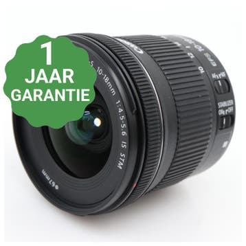 10% korting | Canon EF-S 10-18mm F/4.5-5.6 IS STM |, TV, Hi-fi & Vidéo, Verzenden