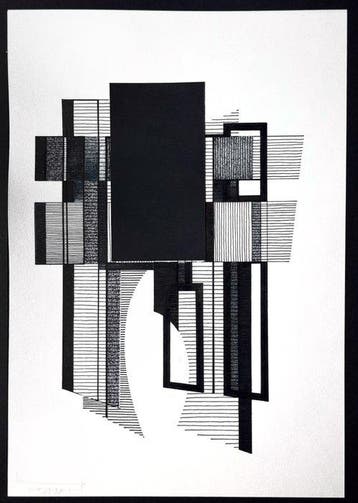 Eugène Eechaut (1928-2019) - Abstract ink composition, Antiek en Kunst