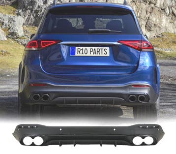Diffuseur Pour Mercedes Gle W167 Amg 19- Look Gle53 Noir, Verzenden