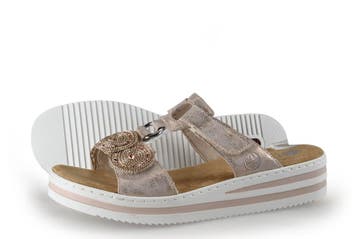 Rieker Slippers in maat 42 Roze, Kleding | Dames, Schoenen, Slippers, Verzenden, Zo goed als nieuw, Roze