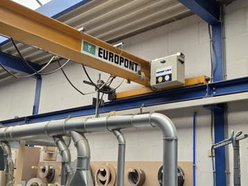 Verlinde enkelligger bovenloopkraan  ±9.500mm x 1.5t 001637U, Ophalen, Gebruikt