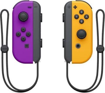 Originele Nintendo Switch Joy Con Paars/Neon Set, Games en Spelcomputers, Ophalen of Verzenden, Zo goed als nieuw