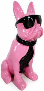 Roze Hond met Zonnebril – 40 cm, Verzenden