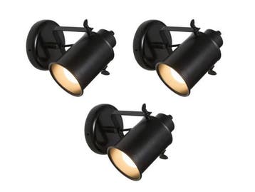 Veiling - 3x Beaux spotlamp E27 excl. lichtbron Montpellier, Maison & Meubles, Lampes | Appliques