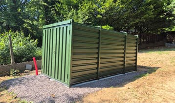 Demontabele opslagcontainers GELEVERD EN GEPLAATST AAN HUIS, Nieuw, Metaal, Tuinhuis