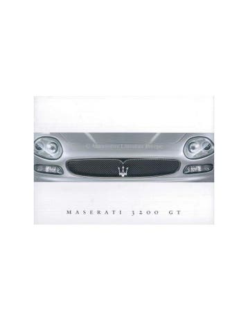 2000 MASERATI 3200GT BROCHURE ENGELS, Ophalen of Verzenden, Nieuw
