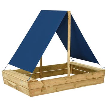 vidaXL Zandbak met dak 160x100x133 cm geïmpregneerd, Verzenden