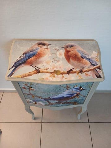 Kast - Hout - Gerestyld ladenkast, Antiek en Kunst
