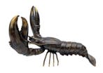 Beeldje - Lifelike Lobster - Brons, Antiek en Kunst