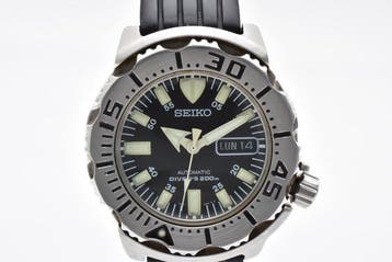 Seiko - Black Monster Divers 200m - Zonder minimumprijs -
