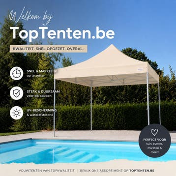 VOUWTENT, EASY UP TENT, aluminium frame, zwaar tentdoek, Tuin en Terras, Opvouwbaar, Partytent, Nieuw, 2 meter of meer
