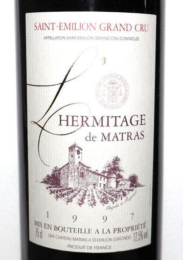1997 Hermitage de Matras, 2nd Wine of Château Matras -, Nieuw